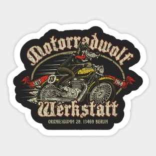 Motorradwolf Werkstatt 1968 Sticker